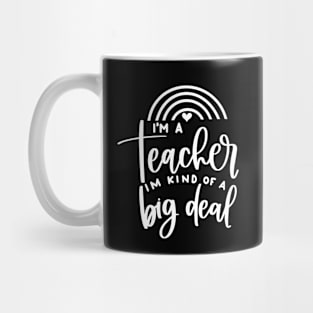 Funny/hilarious teacher quote (white) Mug